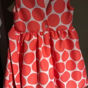 Toddler orange and white dress 3T